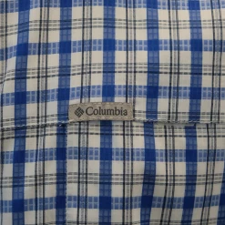 Columbia Men's Blue & White Plaid Thirty Mile Ledge EXS S/S Woven Shirt (437)