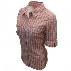 Columbia Women's Cedar Blush Plaid Silver Ridge Lite L/S Shirt 648