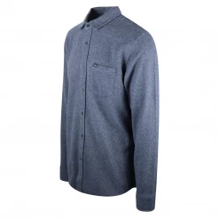 Obey Men's Heather Blue L/S Flannel Shirt (Size Medium)