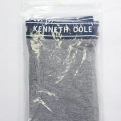 Kenneth Cole Men's Reaction 1 Pack Navy Band Dark HTH Grey Boxer Brief (S06)
