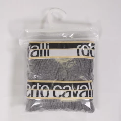 Roberto Cavalli Men's 2 Pack Grey Stretch Boxer Briefs 14 Roberto Cavalli Men's 2 Pack Grey Stretch Boxer Briefs