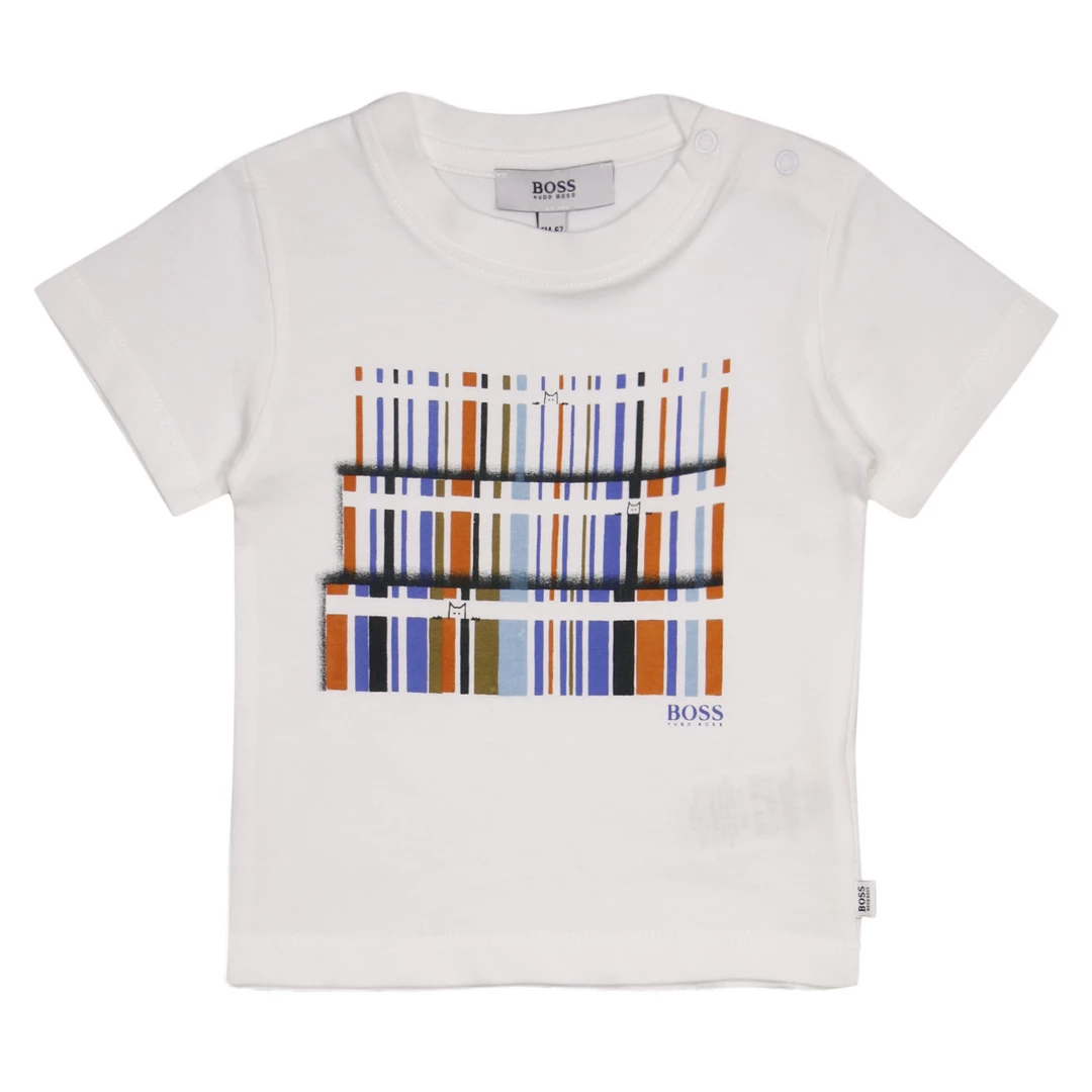 Hugo Boss Kid's Abstract Bookshelf S/S T-Shirt (S02) 19 Hugo Boss Kid's Abstract Bookshelf S/S T-Shirt (S02)