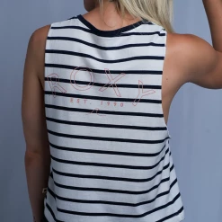 Tanks Roxy Women's Striped Wave Sleeveless Tank Top (S11)