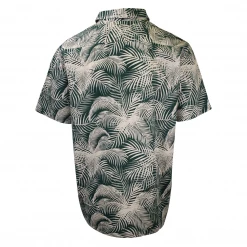 Levi's Men's Green Beige Palm Leaves S/S Woven Shirt 10 Levi's Men's Green Beige Palm Leaves S/S Woven Shirt
