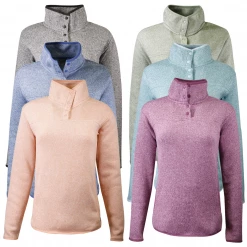 Hoodies & Sweatshirts Eddie Bauer Women's Radiator Fleece 2.0 Snap Mock Neck Sweater (Retail $60)