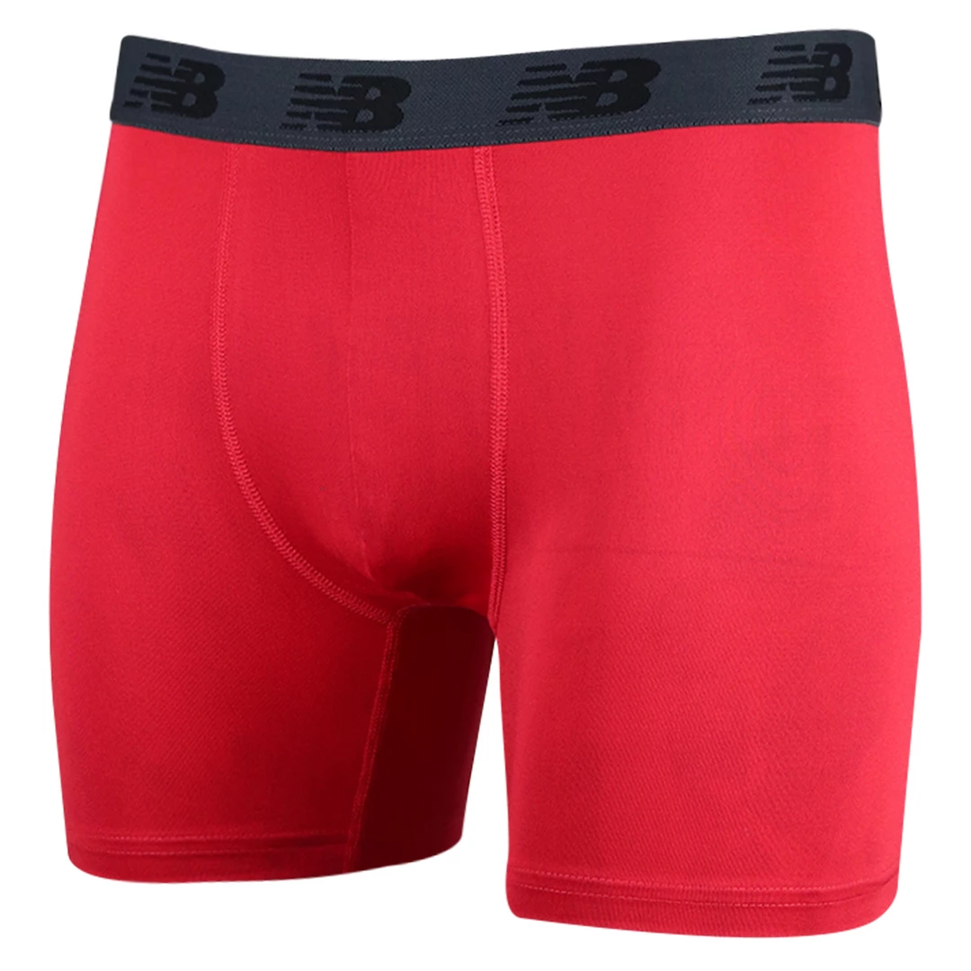 New Balance Men's Black, Red, Blue 5 Pack Boxer Brief (S01) 11 New Balance Men's Black, Red, Blue 5 Pack Boxer Brief (S01)