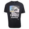 RVCA Men's Black Balance Of Opposites Peace & War Relaxed Fit S/S T-Shirt (S34)