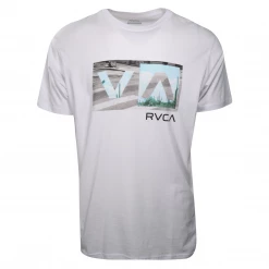 RVCA Men's White VA Nature & Industrialization Regular Fit S/S T-Shirt (S26)