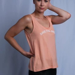 Tanks Roxy Women's Peach Save The Swell Sleeveless Tank Top (S05)