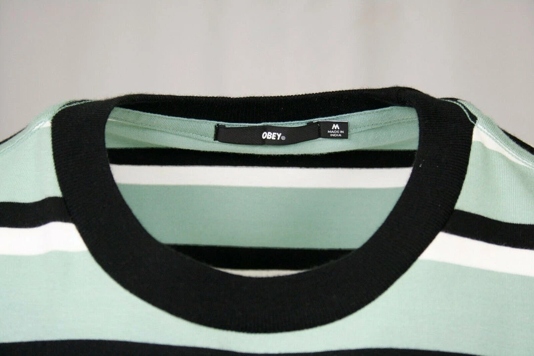 OBEY Men's Jeff Classic Striped S/S T-Shirt (S09) 7 OBEY Men's Jeff Classic Striped S/S T-Shirt (S09)