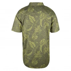 Columbia Men's Sage Olive Green Palm Leaves Rapid Rivers S/S Woven Shirt (397)