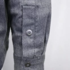 PrAna Men's Dark & Light Grey L/S Striped Flannel Shirt (S42)