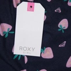 Roxy Girl's Dark Navy Pink Strawberry Romper Jumpsuit (S02)