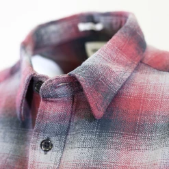 Mens Wrangler Men's Tawny Port Plaid L/S Woven Shirt (S02)