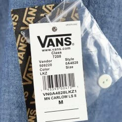 Vans Men's Light Blue Carlow II Denim L/S Woven Shirt (384)