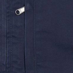 Carhartt Men's Navy Loose Fit Washed Duck Sherpa-Lined Mock-Neck Vest (S02C) 9 Carhartt Men's Navy Loose Fit Washed Duck Sherpa-Lined Mock-Neck Vest (S02C)