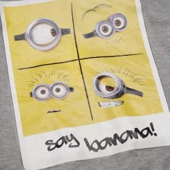 Despicable Me Kid's Heather Grey Say Banana L/S Pullover Hoodie Hoodies & Sweatshirts