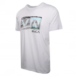 RVCA Men's White VA Nature & Industrialization Regular Fit S/S T-Shirt (S26)