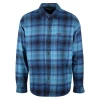 Wrangler Men's Aqua Blue Plaid Fender Back Graphics L/S Flannel Shirt 1 Wrangler Men's Aqua Blue Plaid Fender Back Graphics L/S Flannel Shirt
