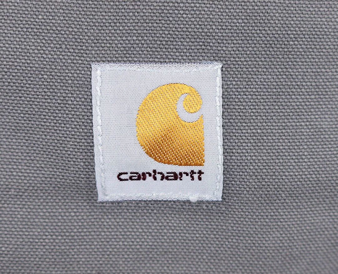 Carhartt Men's Gray Flannel Lined Snap On Button Collared L/S Jacket Mens 7 Carhartt Men's Gray Flannel Lined Snap On Button Collared L/S Jacket Mens