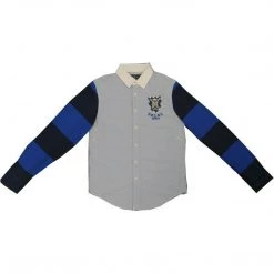 Polo Ralph Lauren Boy's Light Blue P.R.L.S.C. 1938-9 L/S Woven Shirt