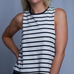 Tanks Roxy Women's Striped Wave Sleeveless Tank Top (S11)