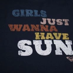 Roxy Girl's Navy Girls Just Wanna Have Sun Sleeveless Tank Top (S04)