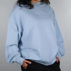 Levi's Women's Oversized Pastel Blue L/S Crewneck Sweater