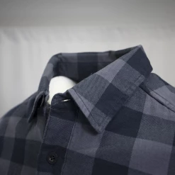 Harley-Davidson Men's Navy Box Plaid S/S Woven Shirt (S04)