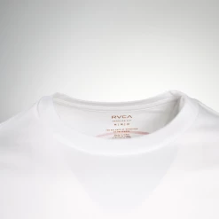 RVCA Men's White Navy Red Circle Regular Fit S/S T-Shirt (S15)