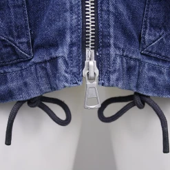 Superdry Men's Mid Blue Denim Hooded Full Zip Jacket