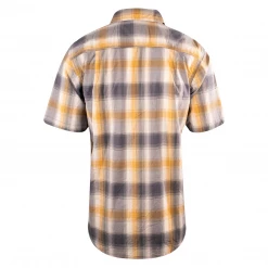 New Arrivals Carhartt Men's Grey Yellow White Plaid Snap-Front S/S Woven Shirt (S11) 8 New Arrivals Carhartt Men's Grey Yellow White Plaid Snap-Front S/S Woven Shirt (S11)