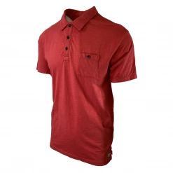 Quiksilver Men's Bright Red Light Weight Modern Fit S/S Polo Quik Silver