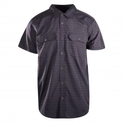 PrAna Men's Prussian Blue Micro Plaid S/S Woven Shirt (S27)