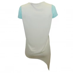 Harley-Davidson Women's Aquamarine Cream Two Tone Tie Up S/S T-Shirt
