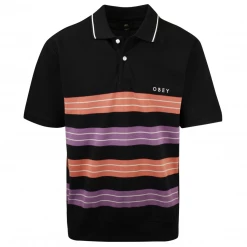 OBEY Men's Casa Striped Button S/S Polo Shirt (S32)