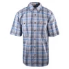 Carhartt Men's Force Blue Plaid Lightweight S/S Woven Shirt (S04) New Arrivals 1 Carhartt Men's Force Blue Plaid Lightweight S/S Woven Shirt (S04) New Arrivals