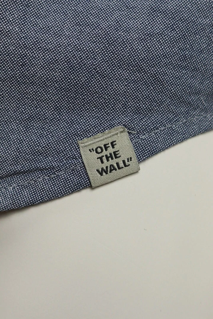 Vans Men's Parktown Two Tone Dress Blue S/S Woven Shirt (LOCATION : C5) 10 Vans Men's Parktown Two Tone Dress Blue S/S Woven Shirt (LOCATION : C5)