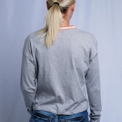 Roxy Women's Heather Grey Orange Crew Neck L/S T-Shirt (S01) 13 Roxy Women's Heather Grey Orange Crew Neck L/S T-Shirt (S01)