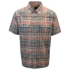 Spotted Clothing PrAna Men's Red Grey Charcoal Cayman S/S Woven Shirt (S13)