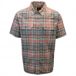 Spotted Clothing PrAna Men's Red Grey Charcoal Cayman S/S Woven Shirt (S13)