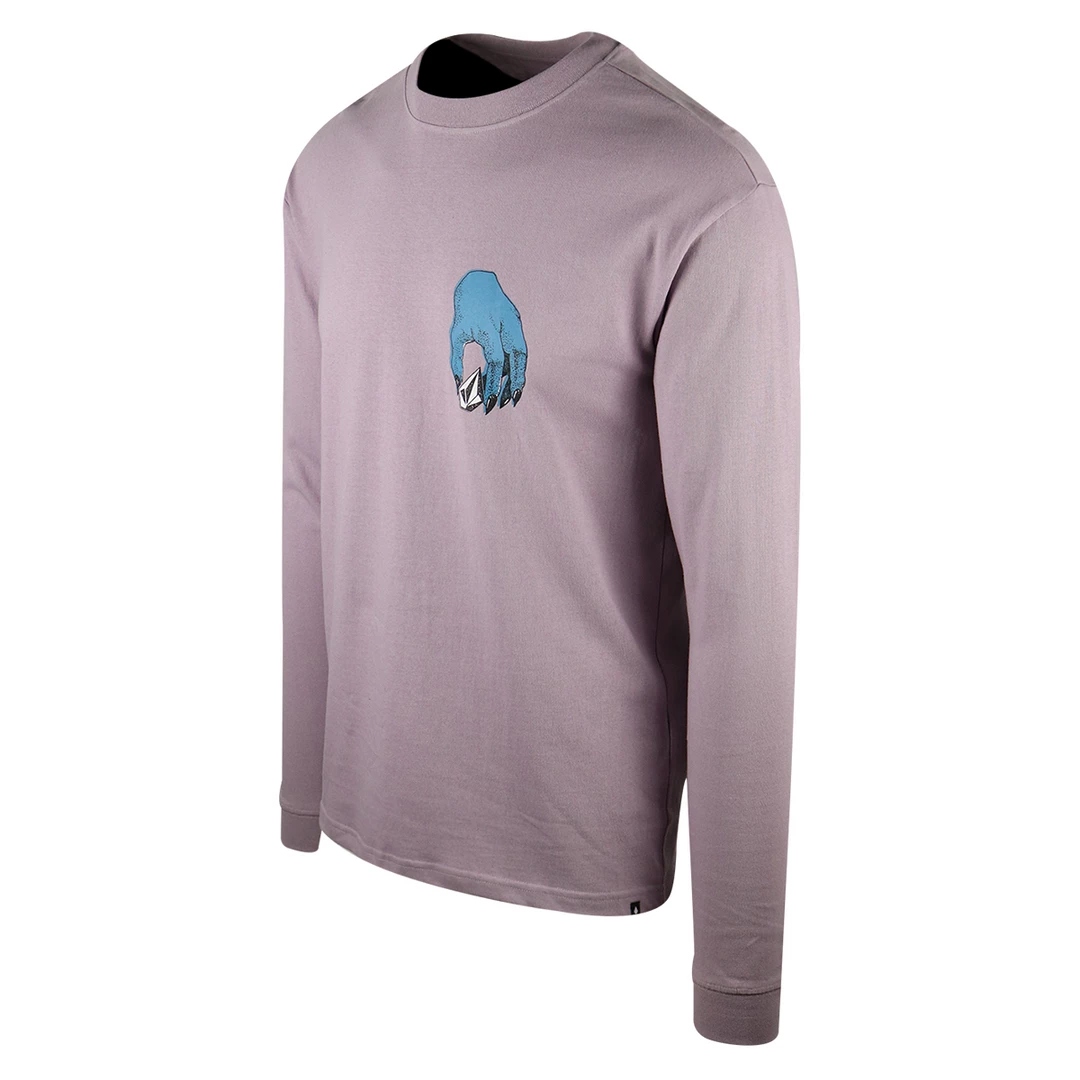 Volcom Men's Purple Stone Blue Hand L/S T-Shirt (584) 4 Volcom Men's Purple Stone Blue Hand L/S T-Shirt (584)