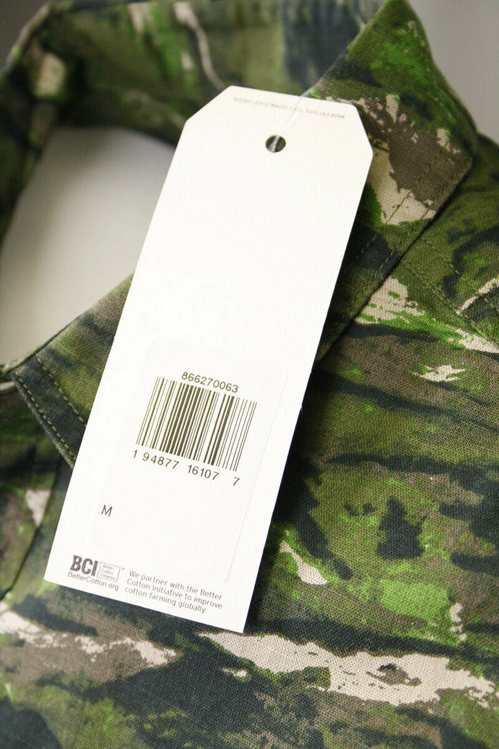 Levi's Men's Green Camouflage S/S Woven Shirt 8 Levi's Men's Green Camouflage S/S Woven Shirt