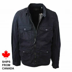 O'Neill Men's Black L/S Light Canvas Field Jacket