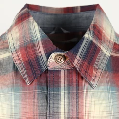 Carhartt Men's Red Navy Cream Plaid Relaxed Fit Snap Front L/S Woven Shirt (S18) New Arrivals 12 Carhartt Men's Red Navy Cream Plaid Relaxed Fit Snap Front L/S Woven Shirt (S18) New Arrivals