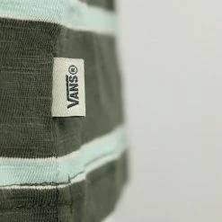 Vans Men's Ranger Green Teal Striped Endless S/S T-Shirt (S01) 13 Vans Men's Ranger Green Teal Striped Endless S/S T-Shirt (S01)