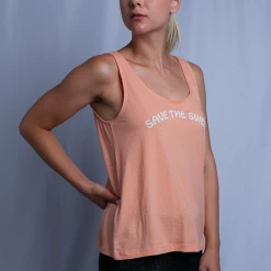 Tanks Roxy Women's Peach Save The Swell Sleeveless Tank Top (S05)