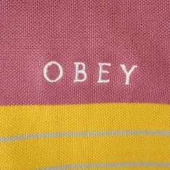 OBEY Men's Casa Striped Button S/S Polo Shirt (S32)