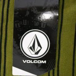 Volcom Men's Sonic Green Flexure Crew L/S T-Shirts (S01)