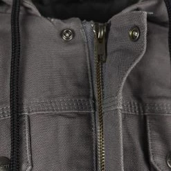 Mens Carhartt Men's Cool-Tone Gravel Washed Duck Sherpa-Lined Utitlity Jacket (S06 V)